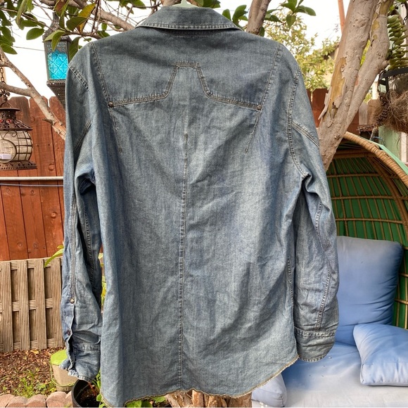 J.Lindeberg Blue Denim Shirt - Picture 5 of 7